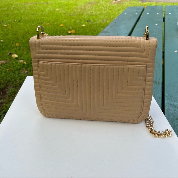 BALLY Shoulder Bag Handbag Leather Beige Crossbody Bag - Picture 5 of 16